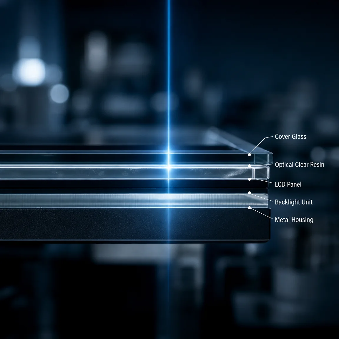 Optical bonding and industrial display integration