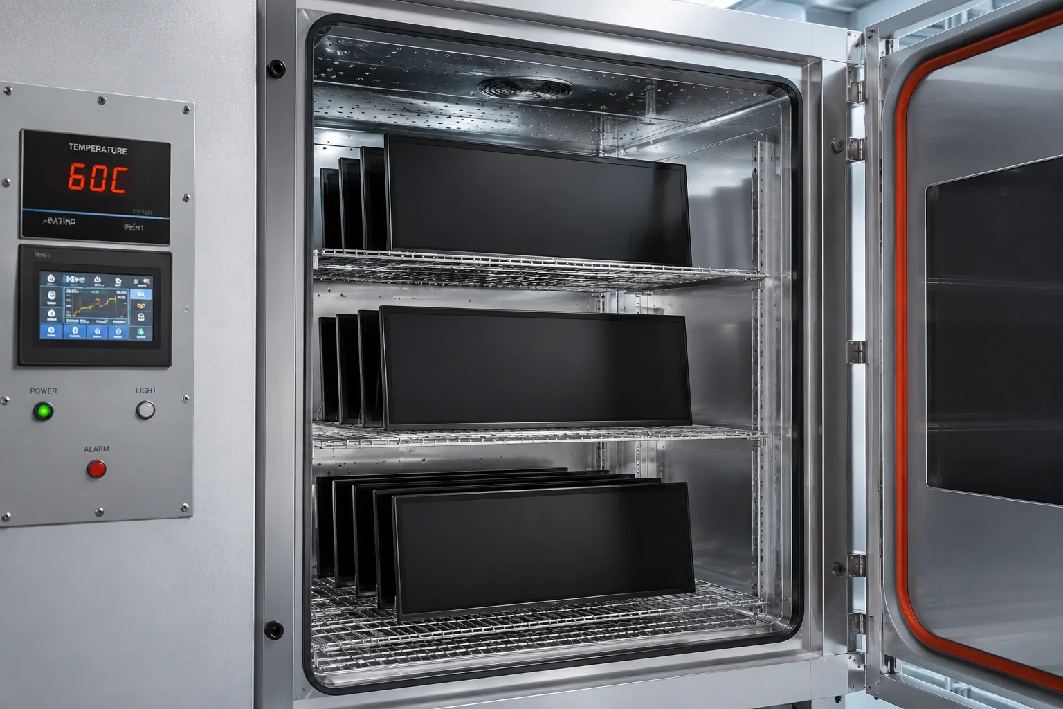 Step 7 — thermal curing of bonded stack