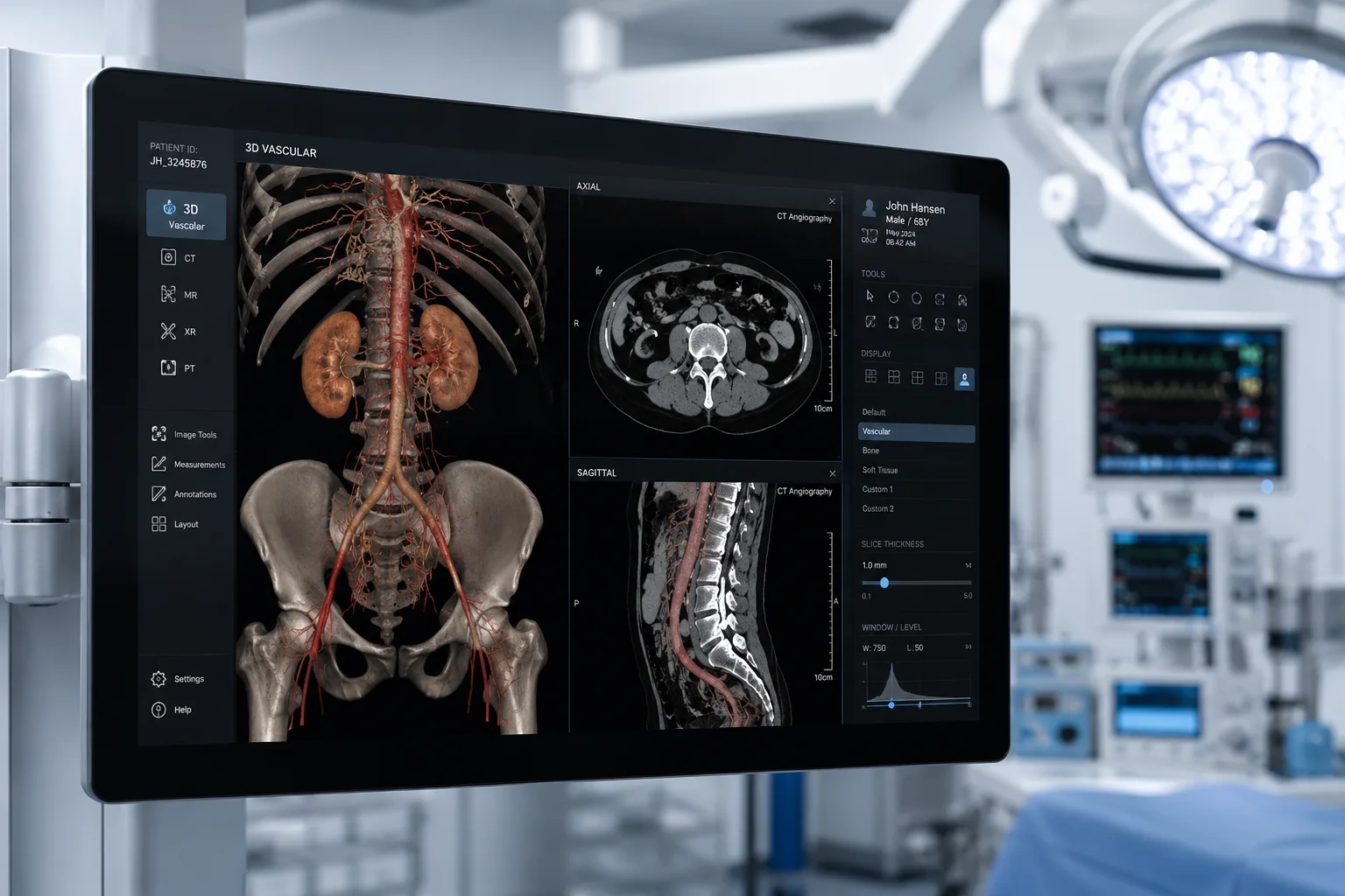 Medical and healthcare displays with optical bonding