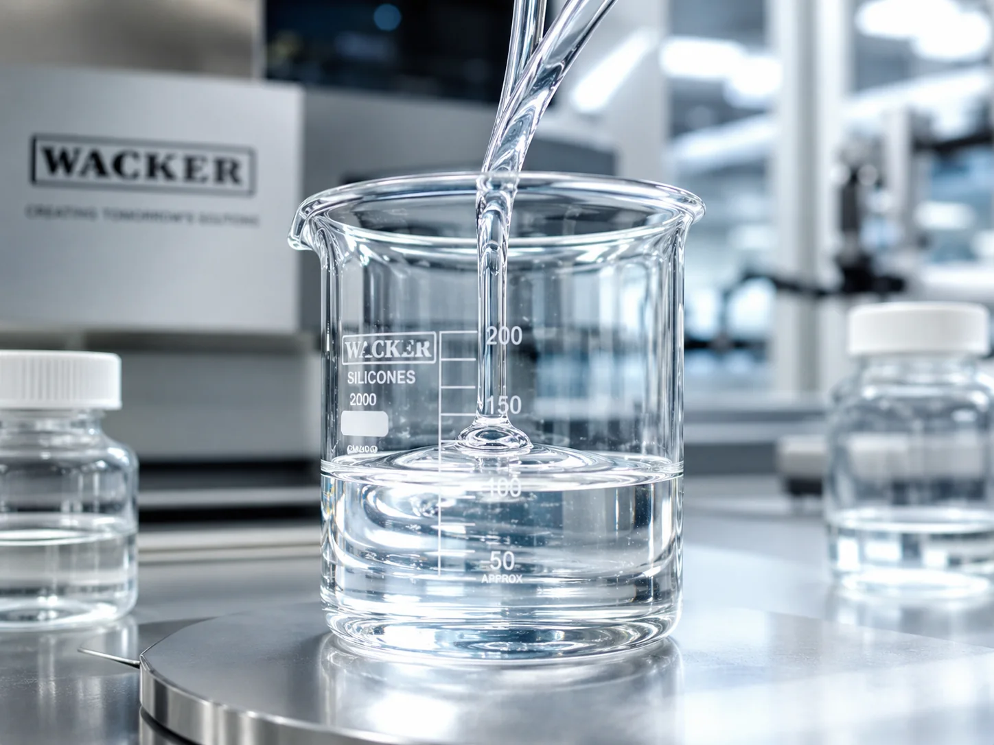 WACKER silicone LOCA — high-transmittance, low-shrink industrial optical bonding