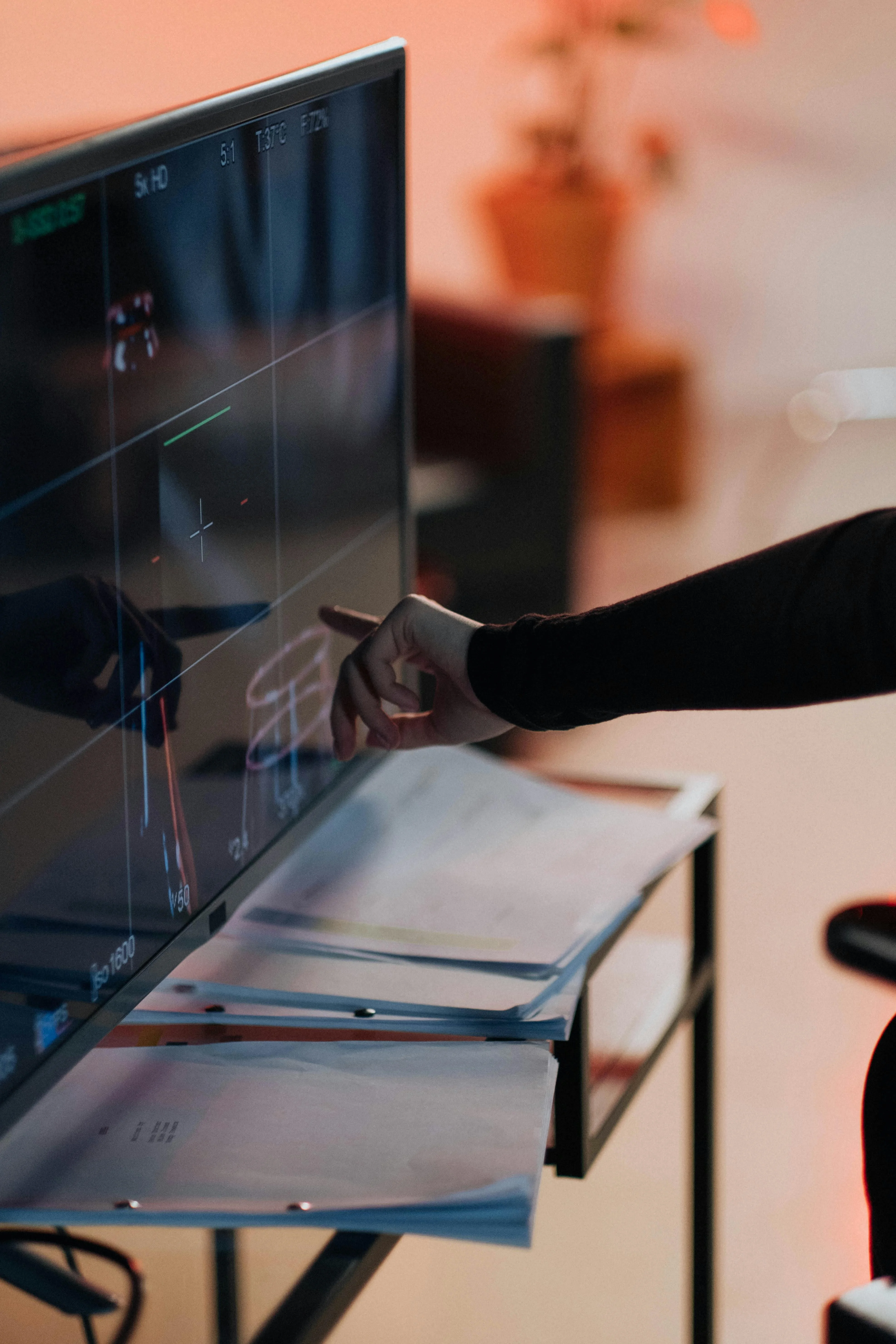 Secure trading and operations floor with touch displays